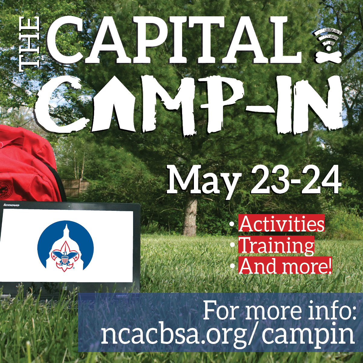 Countdown to The Memorial Day Weekend Capital CampIn! We Own Adventure