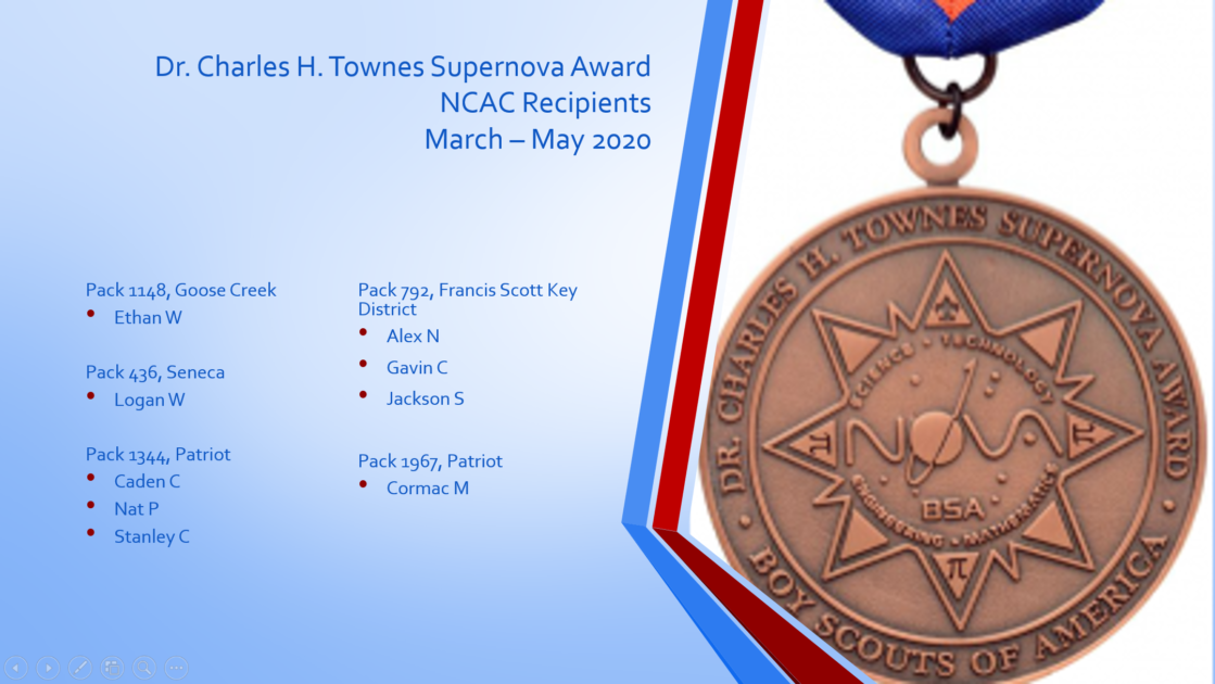 Cub Scouts Receive Supernova Award During Pandemic We Own Adventure
