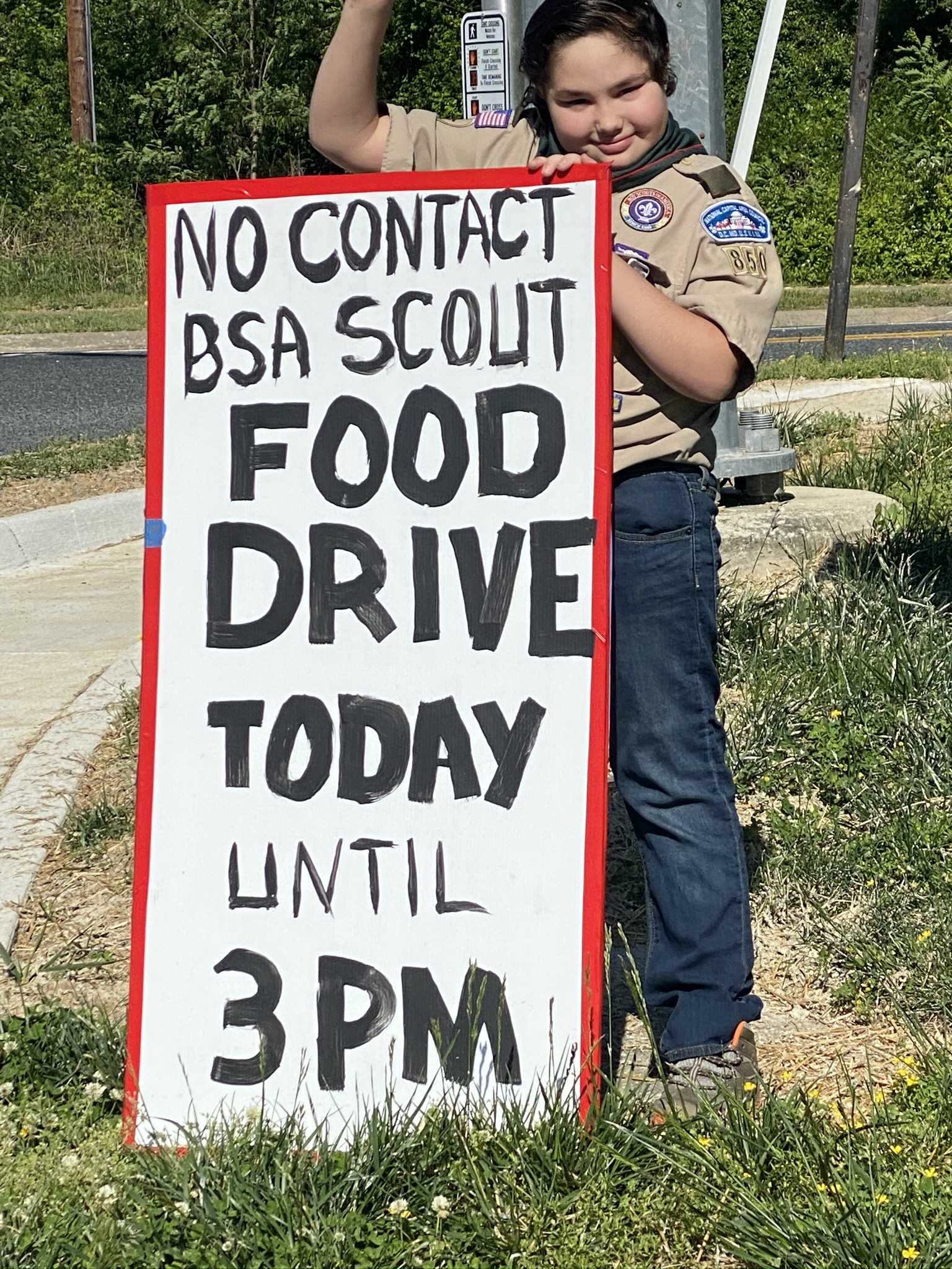 A Second Aquia District Scouts BSA NoContact Food Drive in August