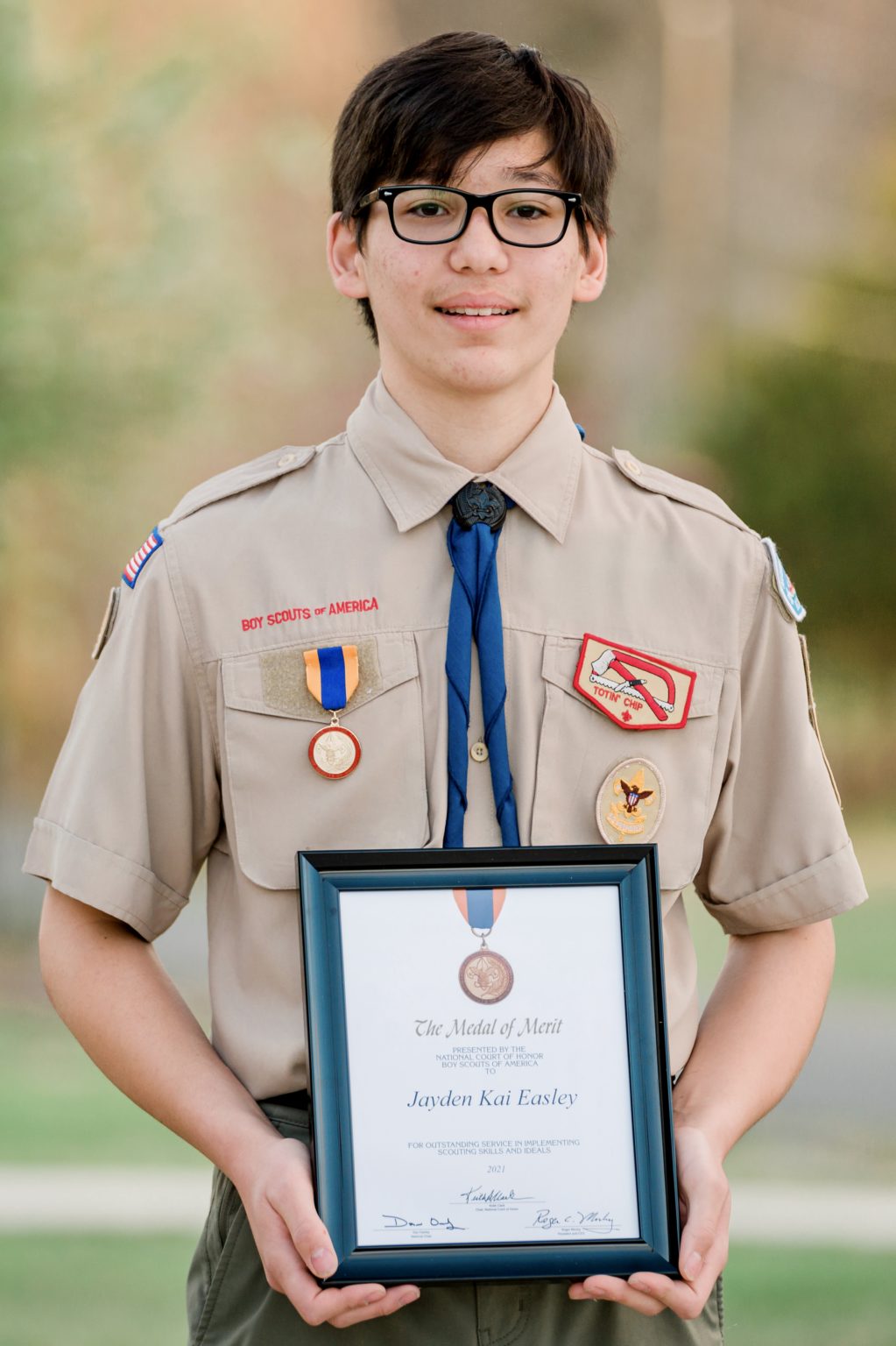 Saving a Fellow Student’s Life Earns Aquia District Scout the BSA Medal