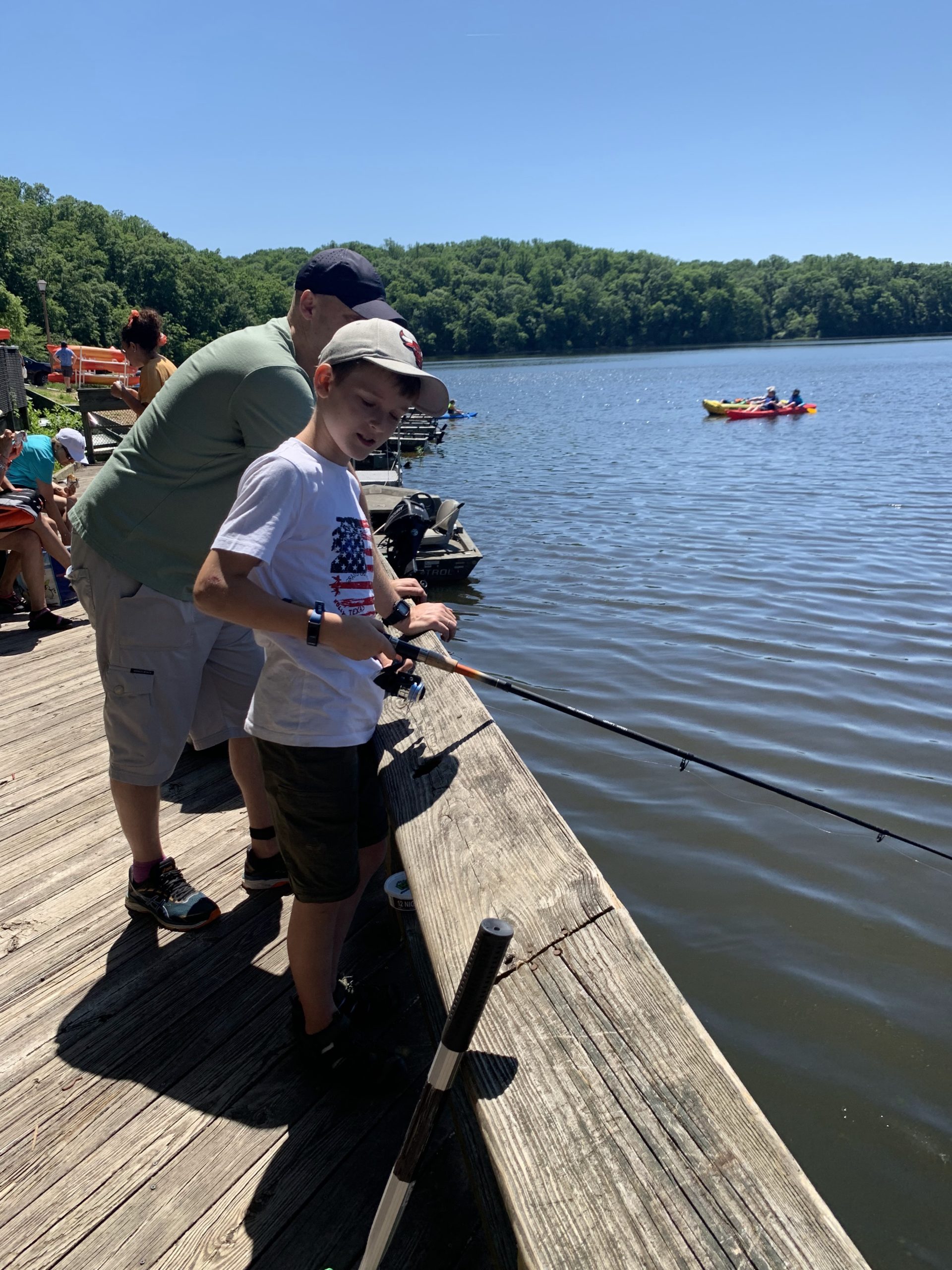 Sea Scout Support for Pack 1144 Fishing Derby We Own Adventure