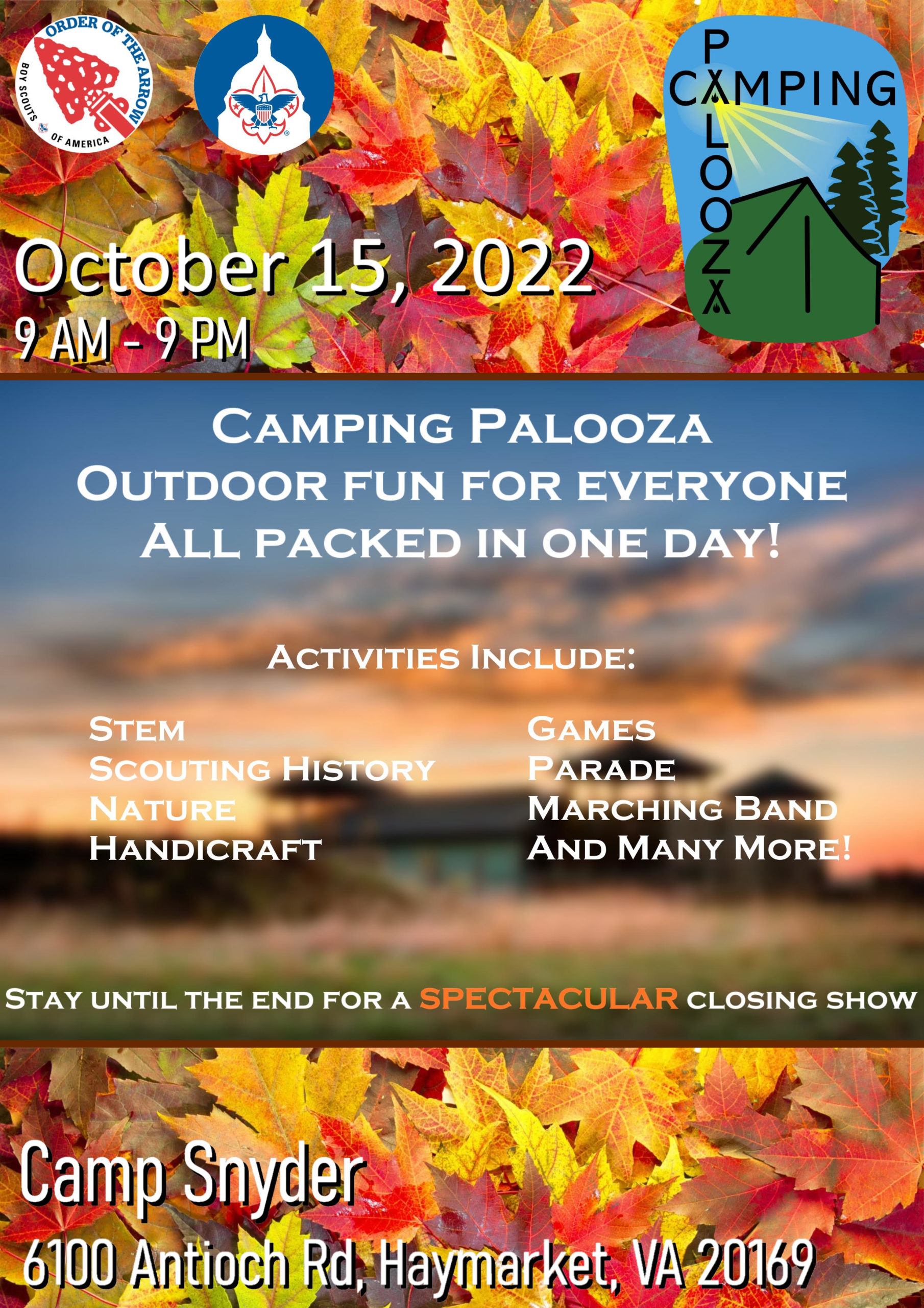 Camping Palooza is for All Scouts! We Own Adventure