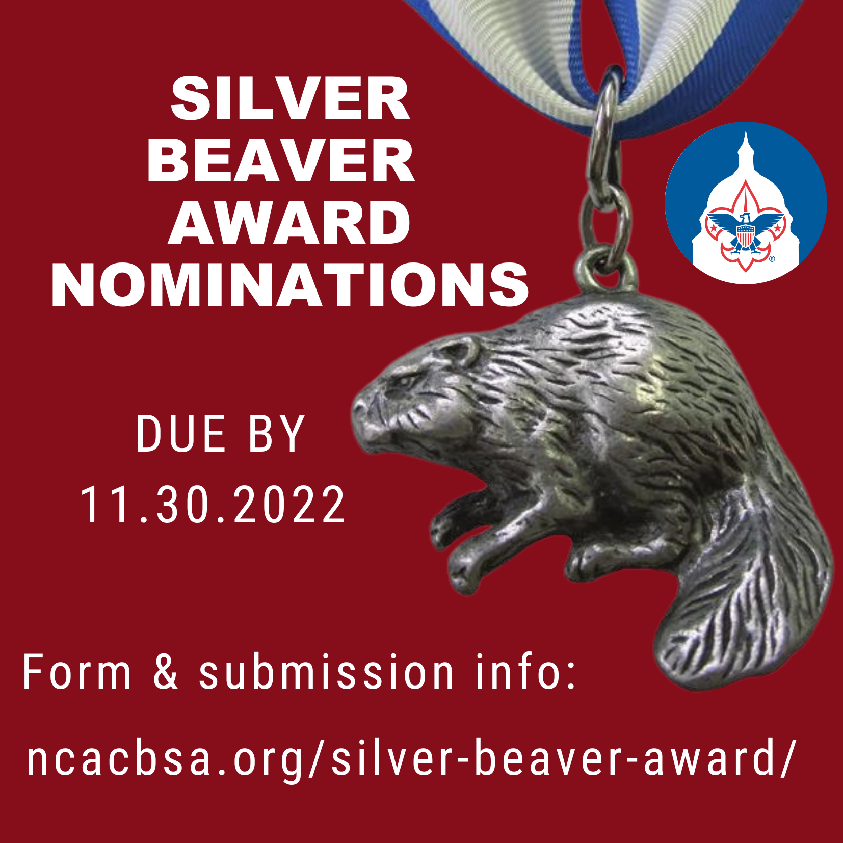 Silver Beaver Award Nominations Due Nov. 30 We Own Adventure
