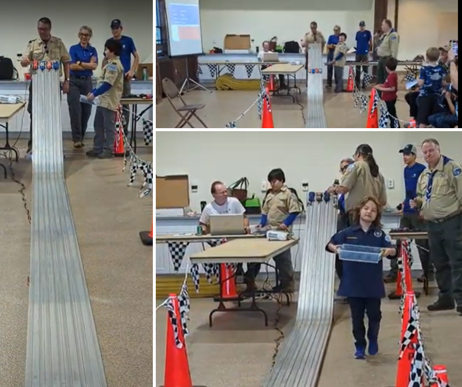 Council’s Inaugural Pinewood Derby Champions We Own Adventure