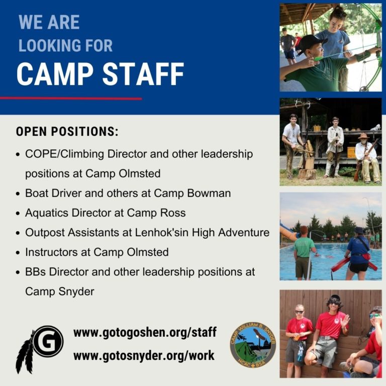 Camp Staff: Open Positions – We Own Adventure