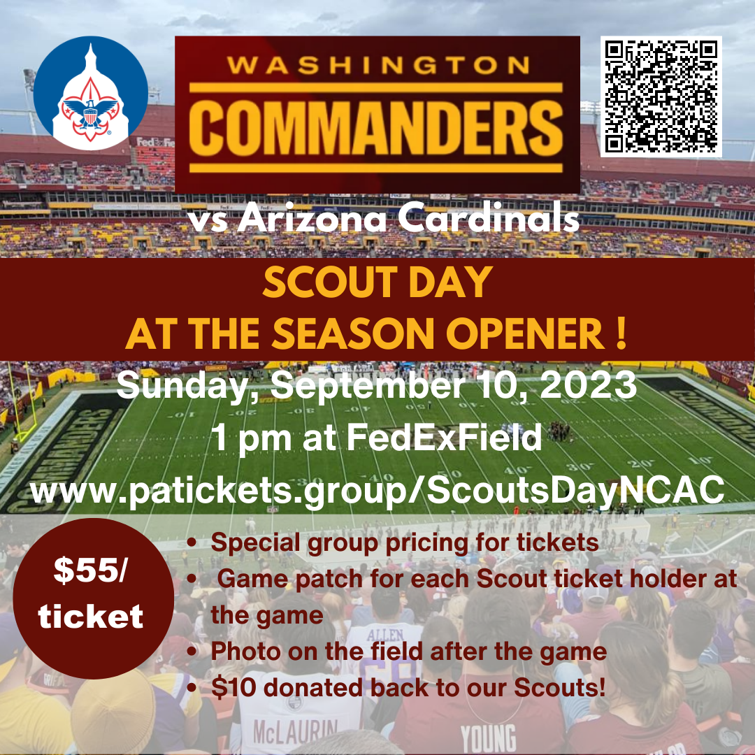 Washington Commanders Scout Day at Season Opener We Own Adventure