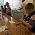 Cubs created toothpick structures of oviline and halite to understand the strengths of varying crystal structures. (req 2 of Fearful Symmetry).